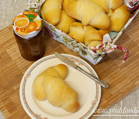 Homemade Soft Crescent Bread Rolls Recipe